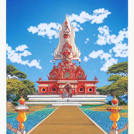 Image similar to jaffna sri lanka, drawn by hayao miyazaki