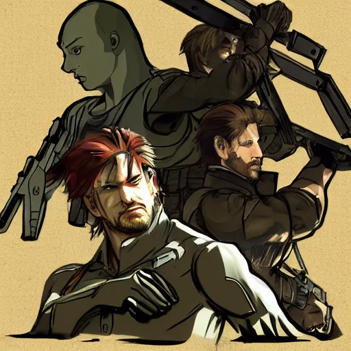 Image similar to metal gear solid in calarts style