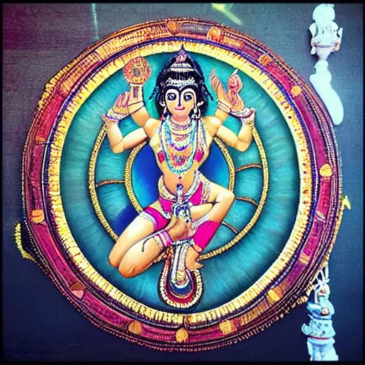 Image similar to “hyperrealistic nataraja goddess”