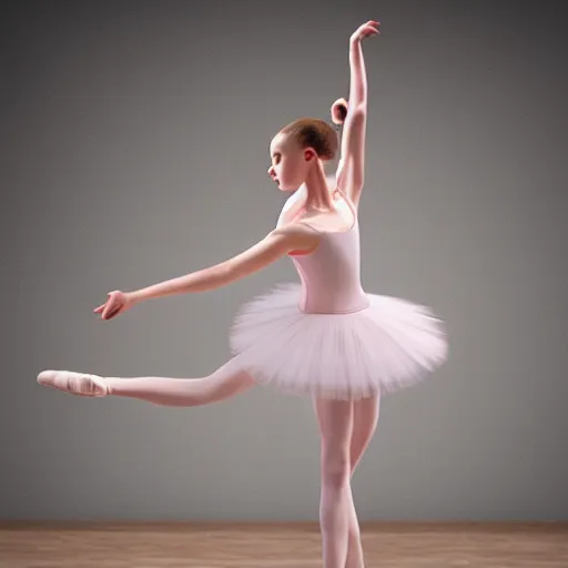 Prompt: a beautiful ballerina dancing , ultra realistic, hyperrealistic, trending on artstation, hd, 8k