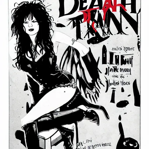 Prompt: death from the'the sandman'comics