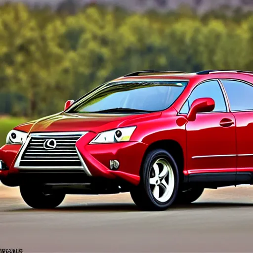 Image similar to 2006 Lexus RX350, cartoonish, cartoon,