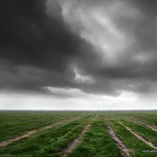 Image similar to World War 2 Battlefield desktop background, trenches, grey sky