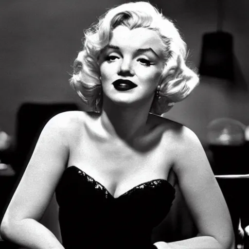 Image similar to Marilyn Monroe in Witness for the Prosecution (1957).