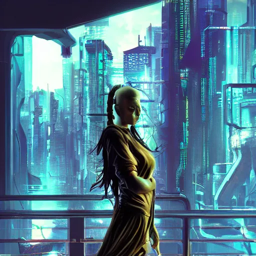 Image similar to cyberpunk full body photprealism ultradetailed digital art, golden ratio,, award winning, masterpiece trending on artstation 8 k 1 5 0 mpx