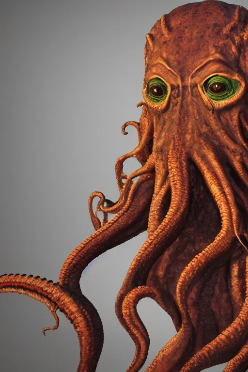 Image similar to a portrait of Cthulhu, ultra realistic, 8K,