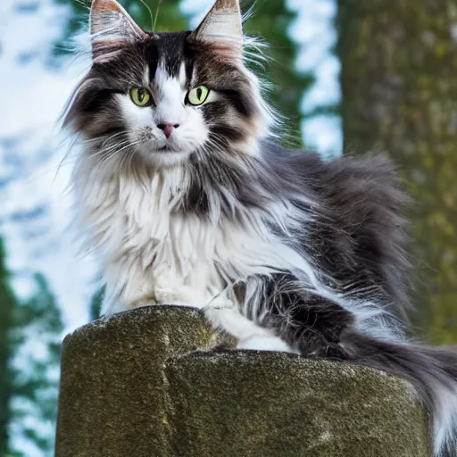 Image similar to a norwegian forest cat.