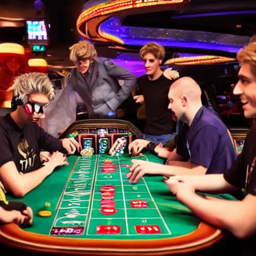 Image similar to xQc gambling