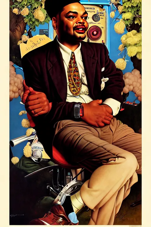 Prompt: bilal oliver nelson portrait by gil elvgren and norman rockwell and rob gonsalves and hajime sorayama, hyperrealistic, high detail, ultra detailed, highly detailed face, ruffled fabric