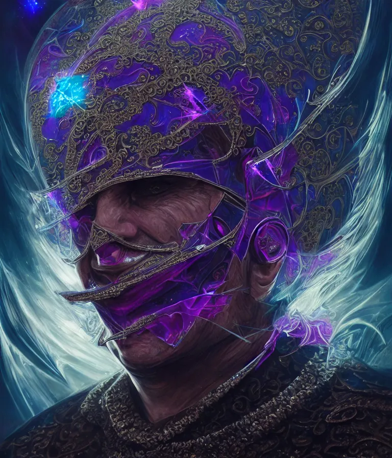 Image similar to front!!! shot of a court jester!!! character, mesmerizing fractal hypercubes, dark holography!!!, future, metallic nebula, crystalline edges, (((intricate))), elegant, highly detailed, centered, (((artstation, concept art, jagged, sharp focus, artgerm, Tomasz Alen Kopera, Peter Mohrbacher, donato giancola, Joseph Christian Leyendecker, WLOP, Boris Vallejo))), ((raytracing)), mugshot!!!!!, ugly!!!!!!, octane render, nvidia raytracing demo, octane render, nvidia raytracing demo, octane render, nvidia raytracing demo, 8K