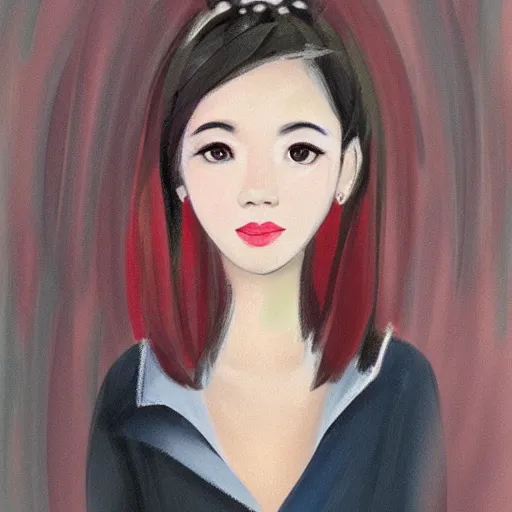 Image similar to a cute portrait by Kittichai Rueangchaichan