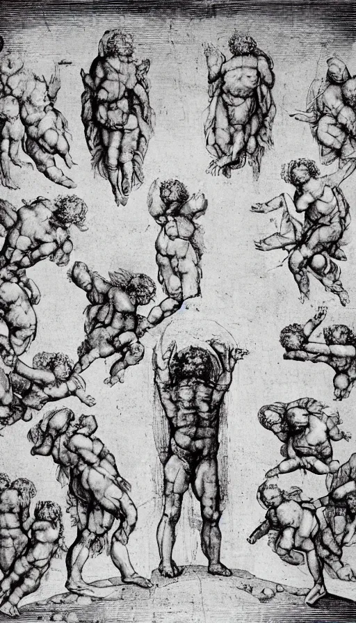 Prompt: The end of an organism, by Leonardo da vinci
