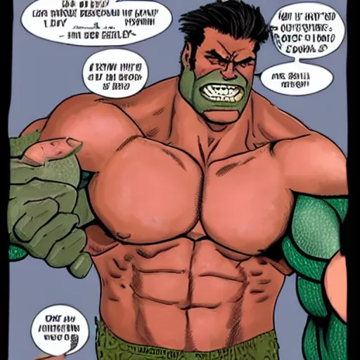 AIGC - Manly young Hulk gigachad, A Hulked big human guy, - Hayo AI tools