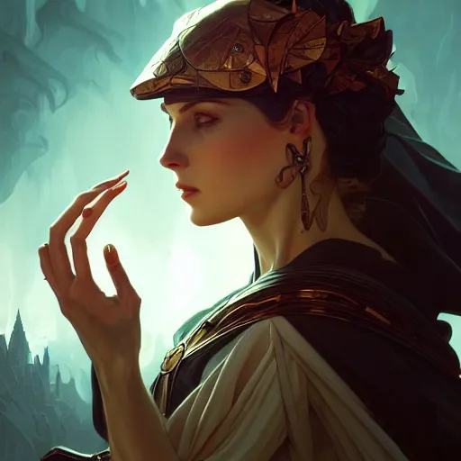 Image similar to ethereum symbol, western, d & d, fantasy, intricate, elegant, highly detailed, digital painting, artstation, concept art, matte, sharp focus, illustration, art by artgerm and greg rutkowski and alphonse mucha