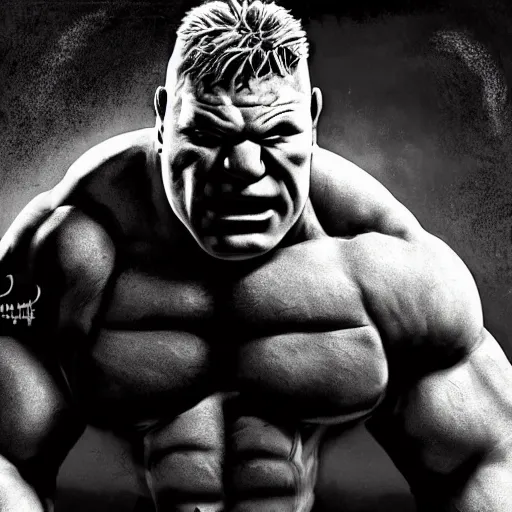 brock lesnar the the hulk, artstation hall of fame | Stable Diffusion ...