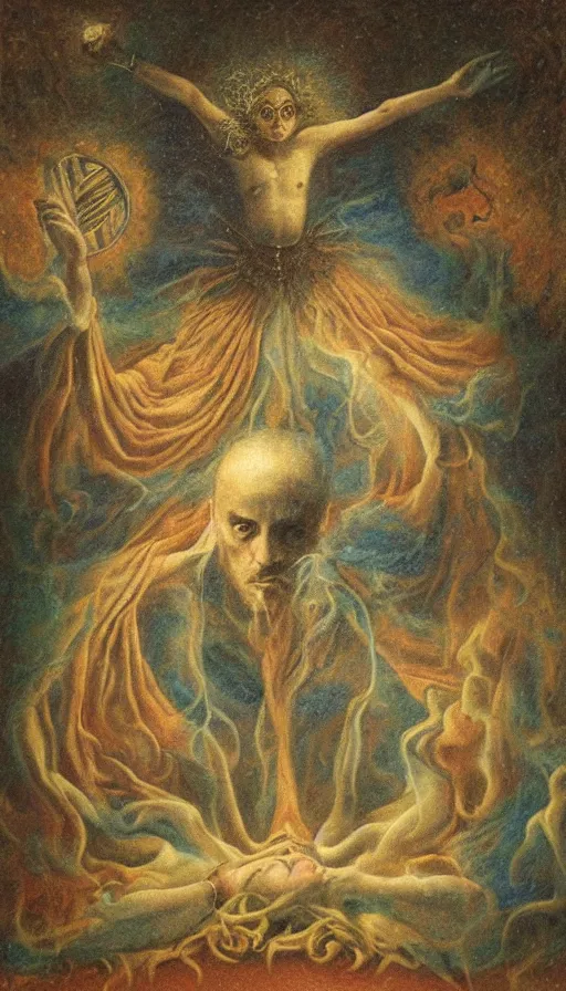 Image similar to the magician, tarot, by agostino arrivabene