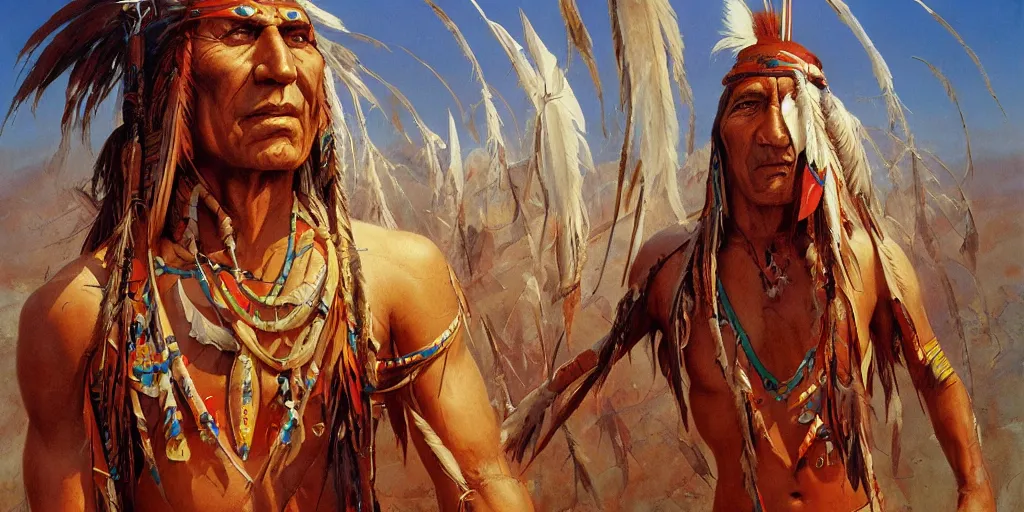 Image similar to of Native American Chief by Peter Andrew Jones and Peter Gric
