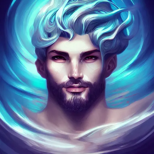 Image similar to the god poseidon, poseidon, portrait, sharp focus, digital art, concept art, epic lighting, by emylie boivin! anna dittmann! rossdraws!