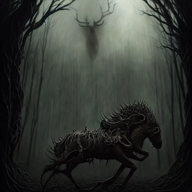 Image similar to epic professional digital art of eerie mystical creatures, moody atmospheric lighting, painted, intricate, detailed, foreboding, by leesha hannigan, wayne haag, reyna rochin, ignacio fernandez rios, mark ryden, iris van herpen,, epic, stunning, gorgeous, much wow, cinematic, masterpiece.