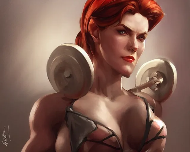 Prompt: portrait of moira from overwatch as a beautiful female bodybuilder amazon with plump lips, elegant, fantasy, hd shot, digital portrait, beautiful, artstation, comic style, by artgerm, guy denning, jakub rozalski, magali villeneuve and charlie bowater