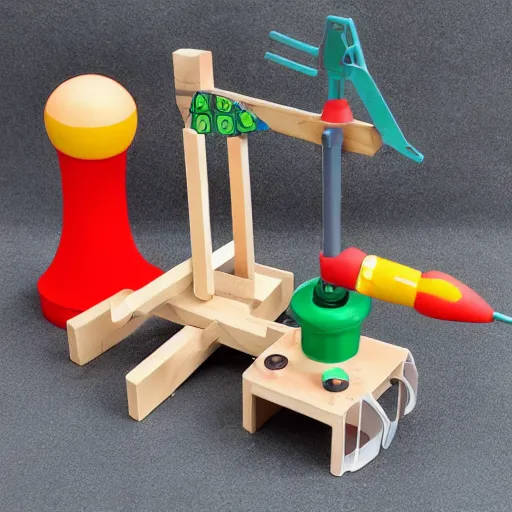 Prompt: Build a Bomb Workshop | childs toy | plastic