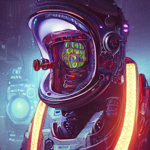 Image similar to portrait of a squid monster astronaut. full body portrait, intricate abstract. cyberpunk, intricate artwork. neon eyes, by Tooth Wu, wlop, beeple. octane render, trending on artstation, greg rutkowski very coherent symmetrical artwork. cinematic, hyper realism, high detail, octane render, 8k, minimalistic, hyperrealistic surrealism, award winning masterpiece with incredible details, a surreal vaporwave liminal space, highly detailed, trending on ArtStation