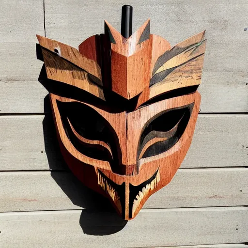 Image similar to monster hunter wooden mask