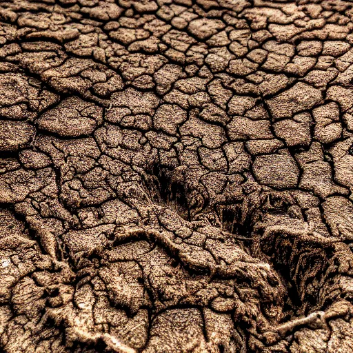 Image similar to dry mud. realistic photo. masterpiece. dirt.