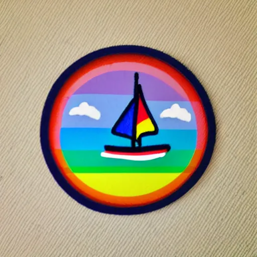 Image similar to rainbow sailboat emoji