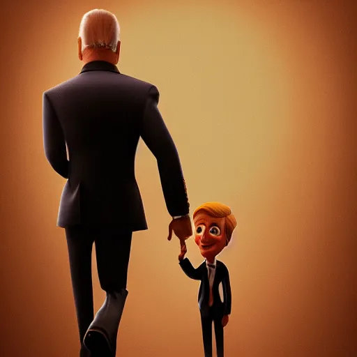 Image similar to joe biden charicature, dramatic lighting, cinematic, establishing shot, extremly high detail, photorealistic, cinematic lighting, artstation, style by disney pixar