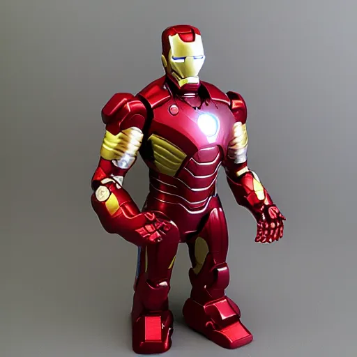 Prompt: ironman toy made of chocolate