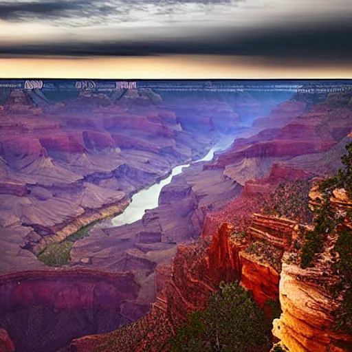 Prompt: masterpiece grand canyon by Mikko Lagerstedt and O'Keefe, highly detailed, pastels