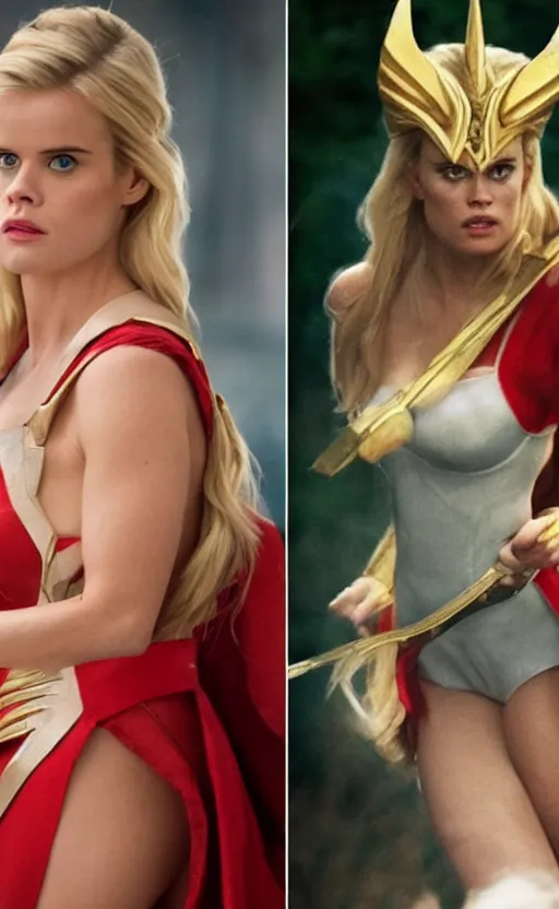 Image similar to Alice Eve as She-Ra