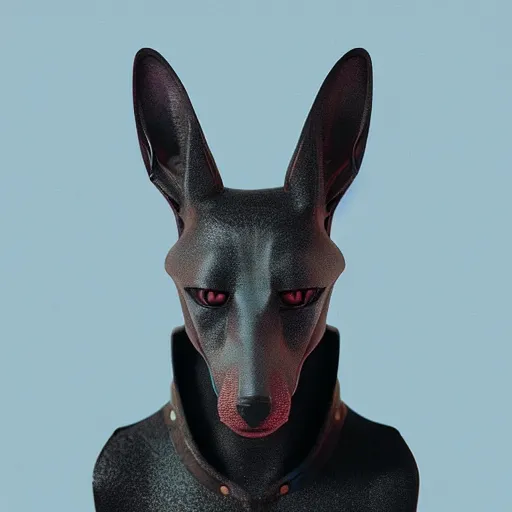 Image similar to digital anubis, nasus, head, by beeple