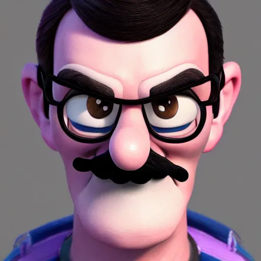 Image similar to Waluigi in real life, realistic, very realistic, hyperrealistic, highly detailed, very detailed, extremely detailed, detailed, digital art, oil painting, trending on artstation, headshot and bodyshot, detailed face, very detailed face, extremely detailed face, HD Quality, 8k resolution