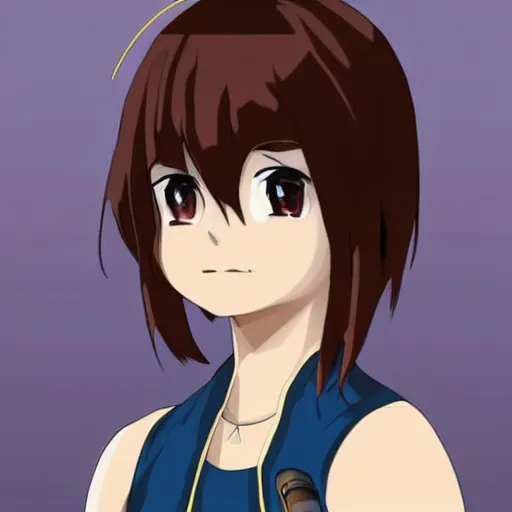 Image similar to jenna coleman as an anime character