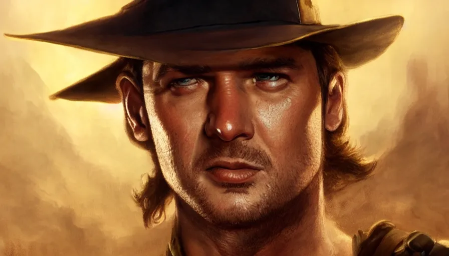 Image similar to Brendan Fraser is Indiana Jones, hyperdetailed, artstation, cgsociety, 8k