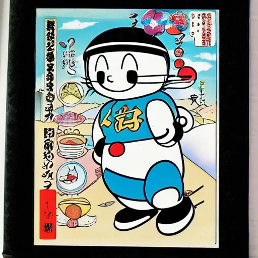 Prompt: Doraemon, japan manga