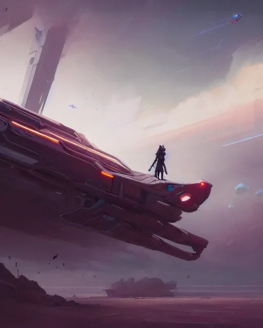 Image similar to professional ominous concept art of a futuristic floating speeder by artgerm and greg rutkowski. an intricate, elegant, highly detailed digital painting, concept art, smooth, sharp focus, illustration, in the style of simon stalenhag, wayne barlowe, and igor kieryluk.