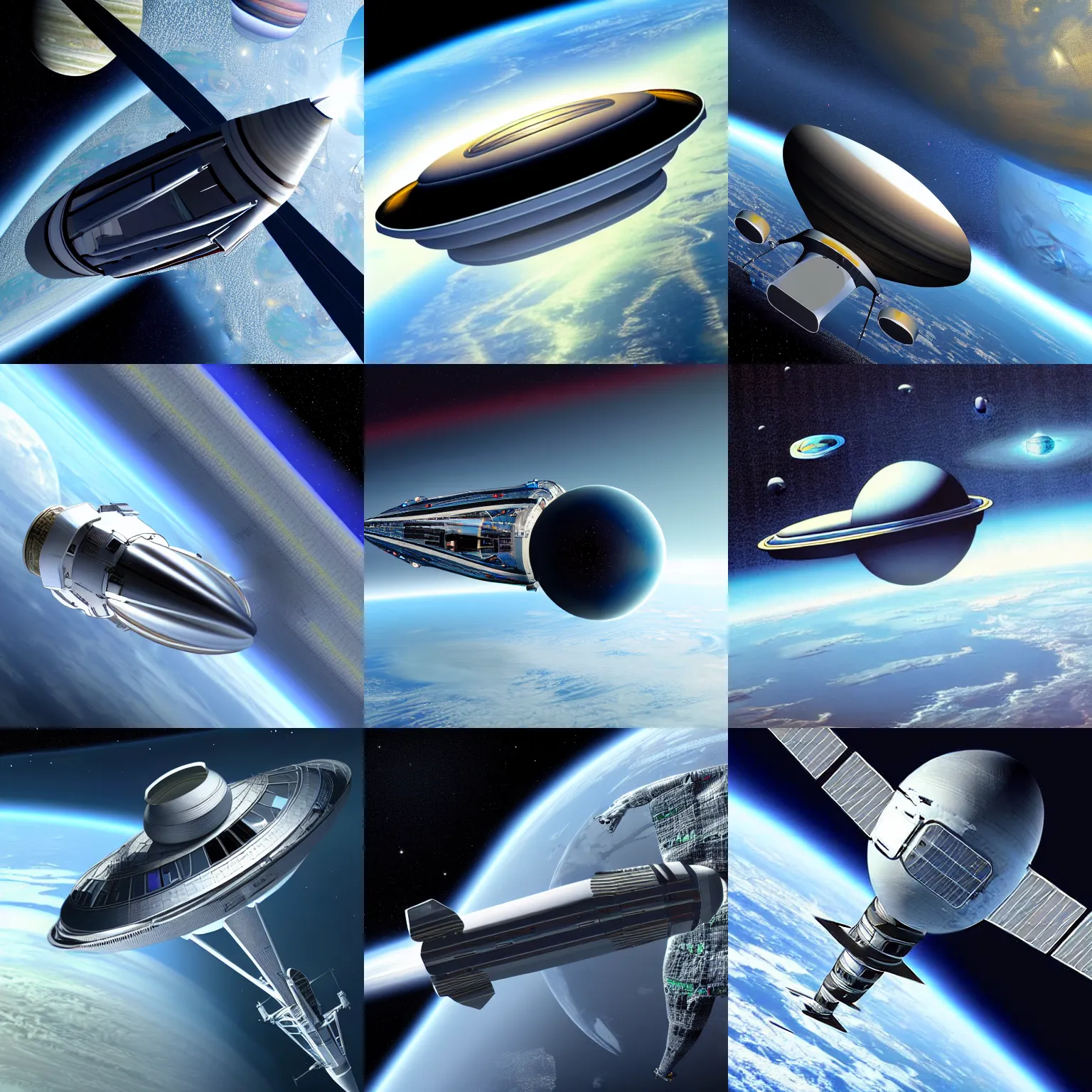 Prompt: zil in space in orbit of the planet earth, zil looks like a spaceship, hyper detailed, hight detailed, futuristic, ultra realistic, no blur, 8 k