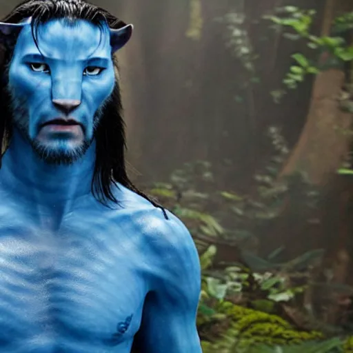 Prompt: Keanu Reeves As Avatar 4K quality super realistic