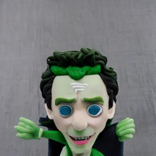 Prompt: tom hiddleston loki claymation