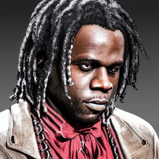 Image similar to Rapper Chief Keef In Django redemption 2 digital art 4K quality super realistic