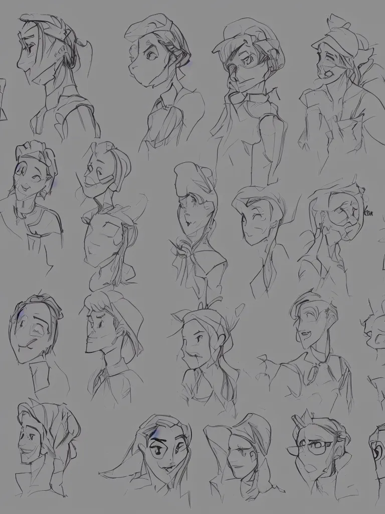 Prompt: non - binary by disney concept artists, blunt borders, golden ratio