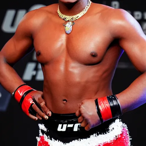 Image similar to ru paul in a ufc fight