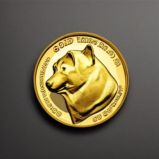 Image similar to solid gold doge coin