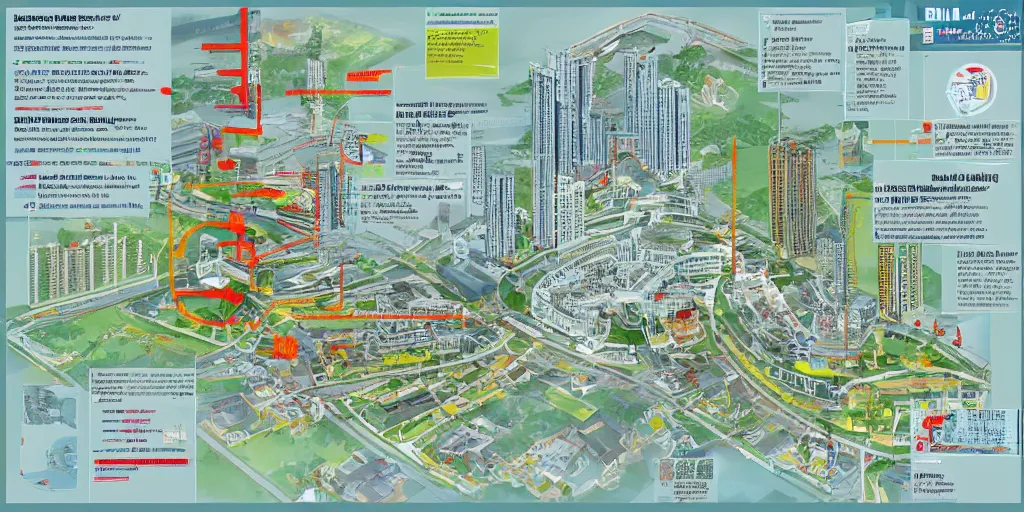 Image similar to Beijing blueprint, BIM, infographic, 1400