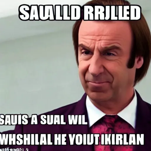 Image similar to Saul Goodman Trollface Me Gusta