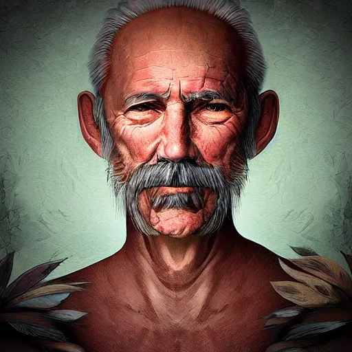 Prompt: “a fantasy digital portrait of ((((((((((((((((((((((((((((((((((((an old man)))))))))))))))))))))))))))))))))))), werewolf”