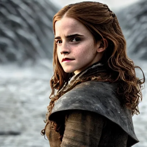 Image similar to emma watson as hermione granger in game of thrones